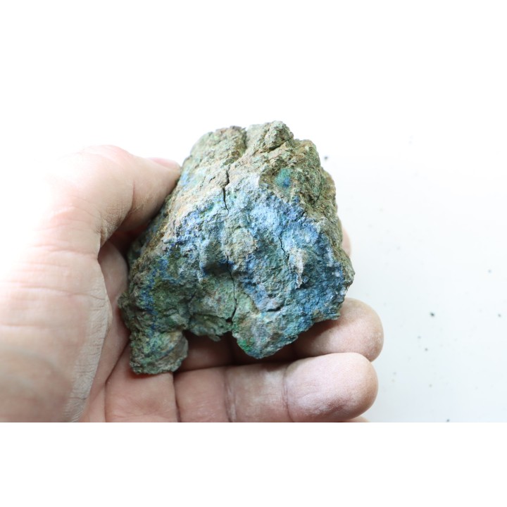 fossil wood with azurite malachite inclued