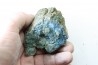 superbe bois fossile en azurite malachite