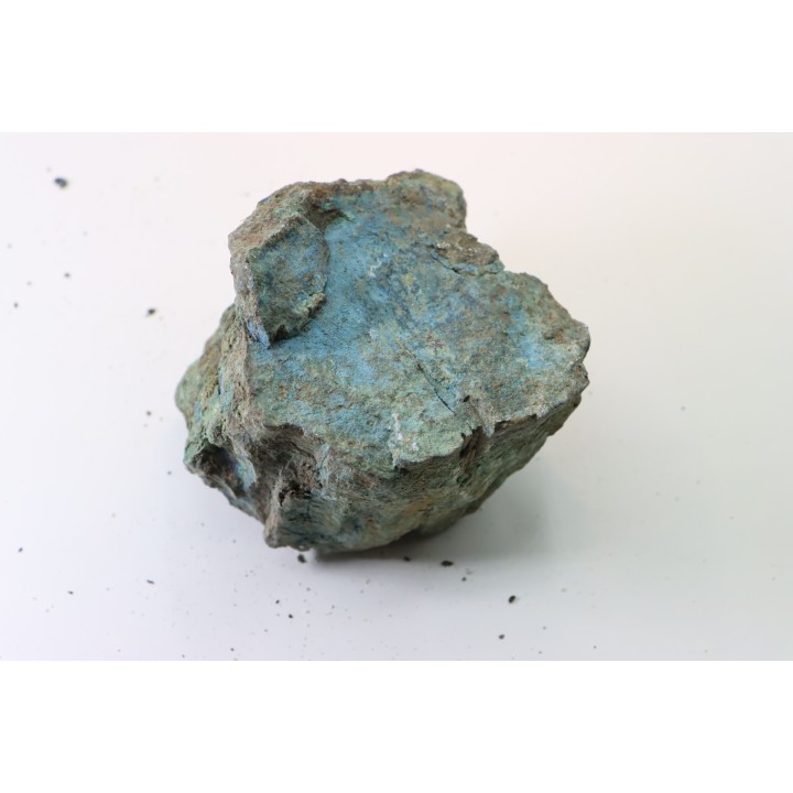 superbe bois fossile en azurite malachite