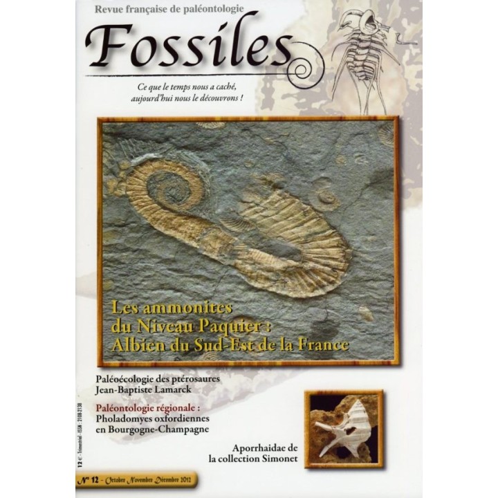 revue FOSSILES n°12 - octobre novembre décembre 2012
