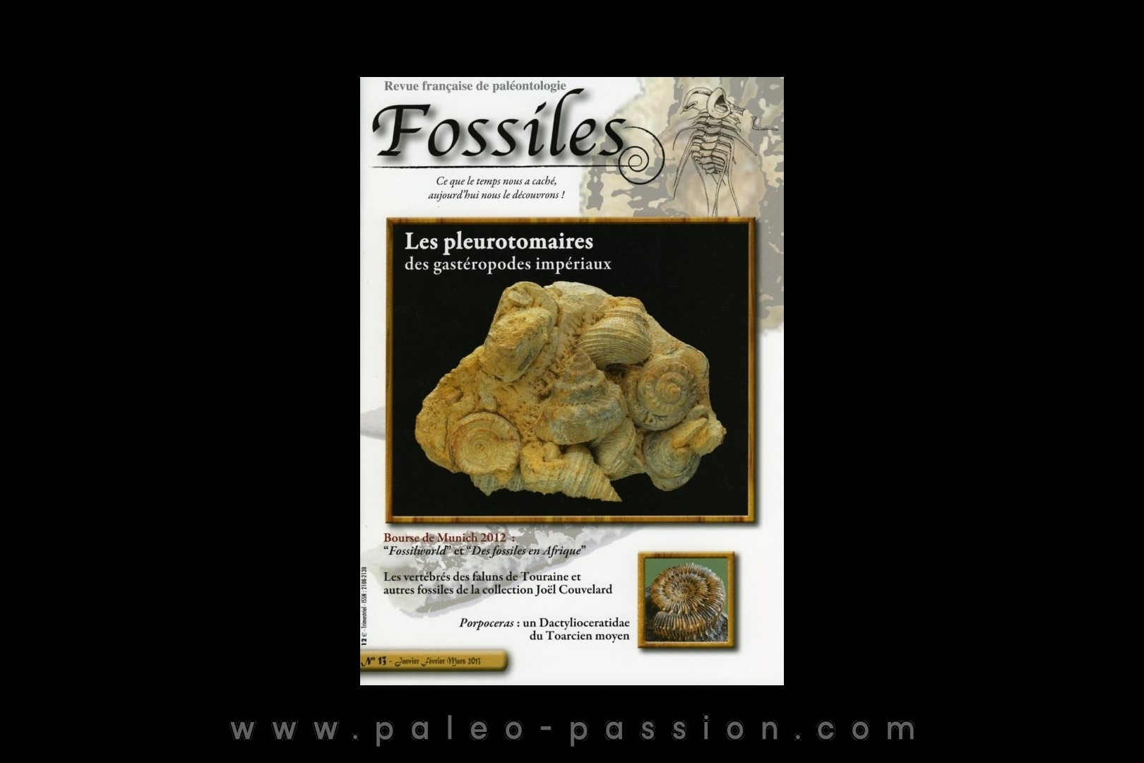 revue FOSSILES n°13 - janvier fevrier mars 2013