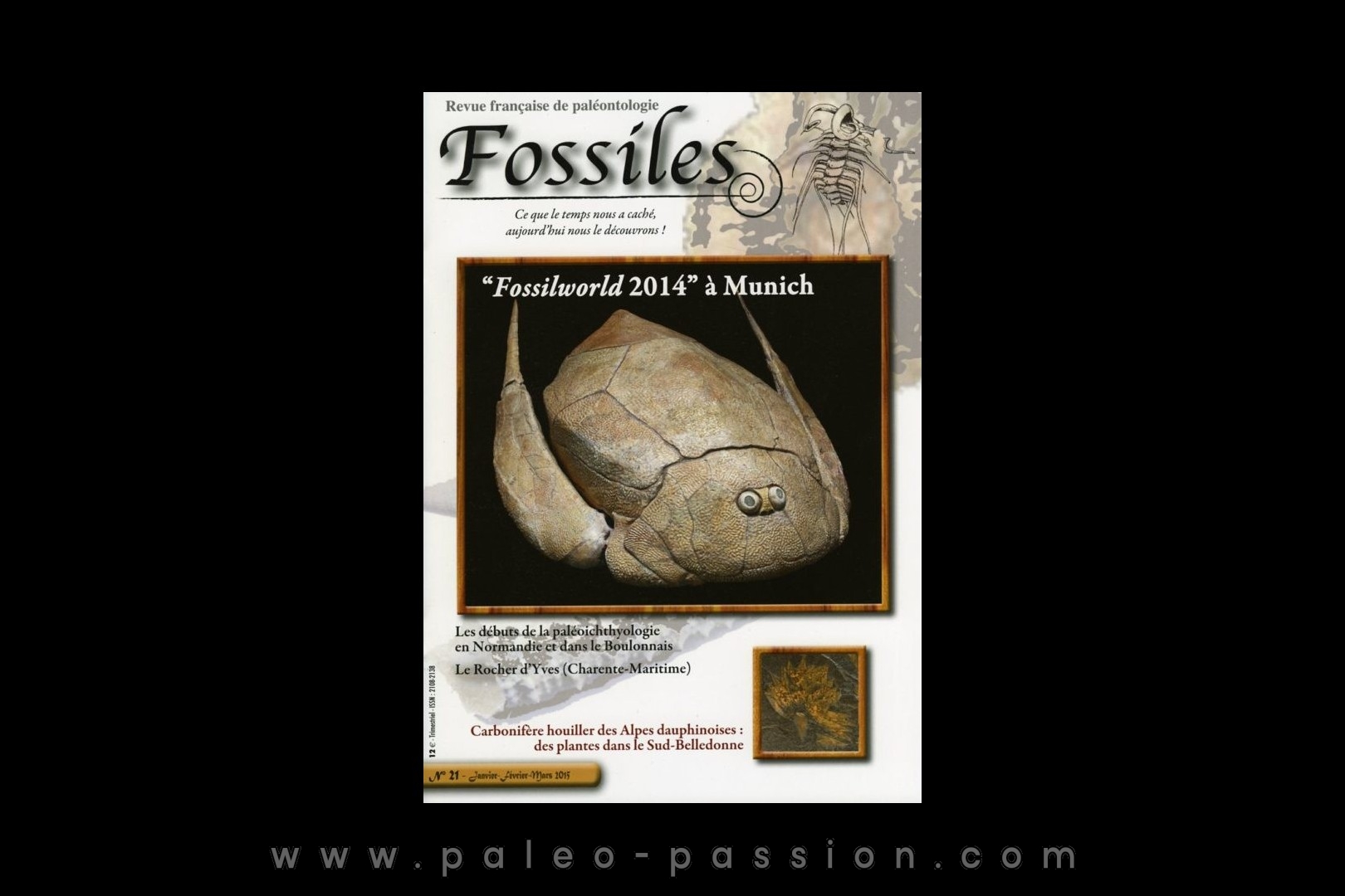 revue FOSSILES n°21 - janvier fevrier mars 2015