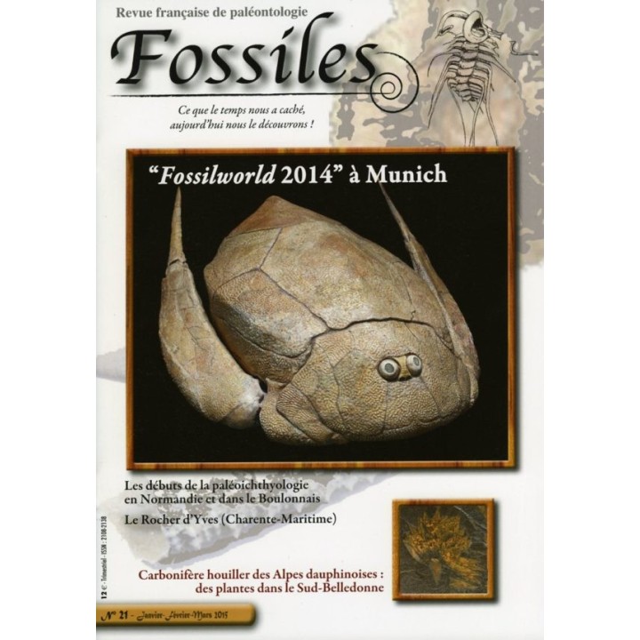 revue FOSSILES n°21 - janvier fevrier mars 2015