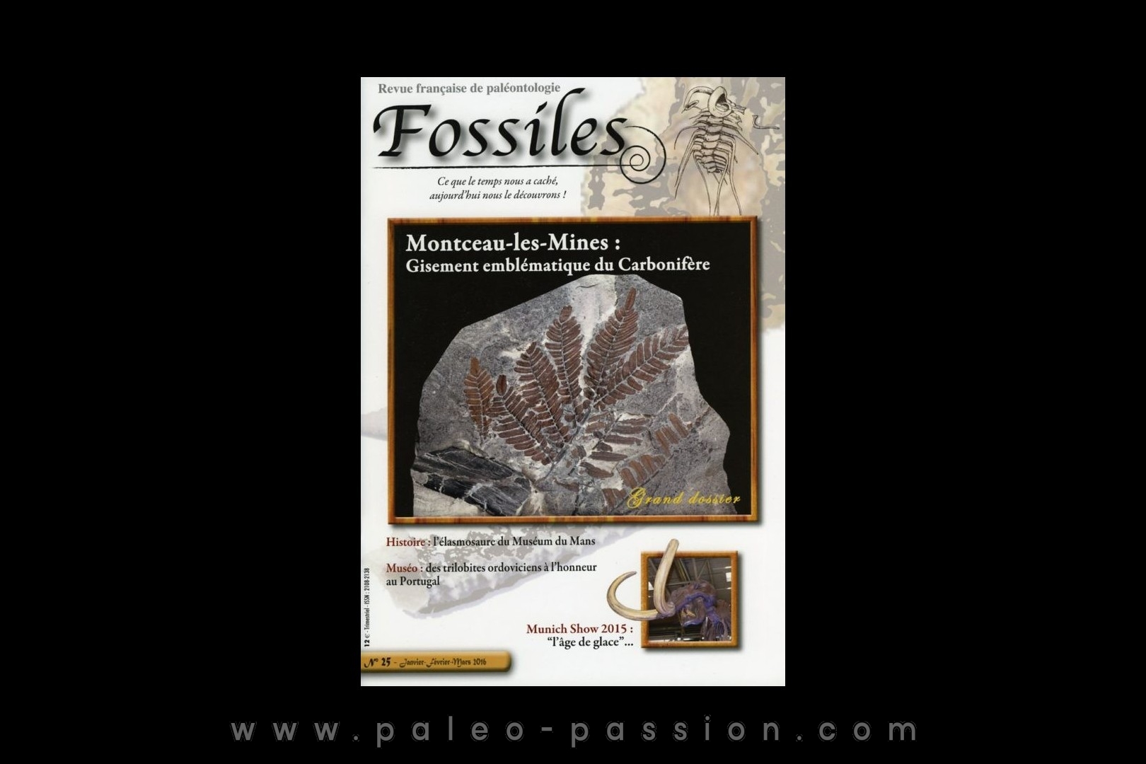 revue FOSSILES n°25 - janvier fevrier mars 2016