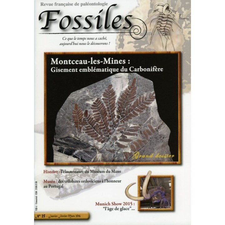 revue FOSSILES n°25 - janvier fevrier mars 2016