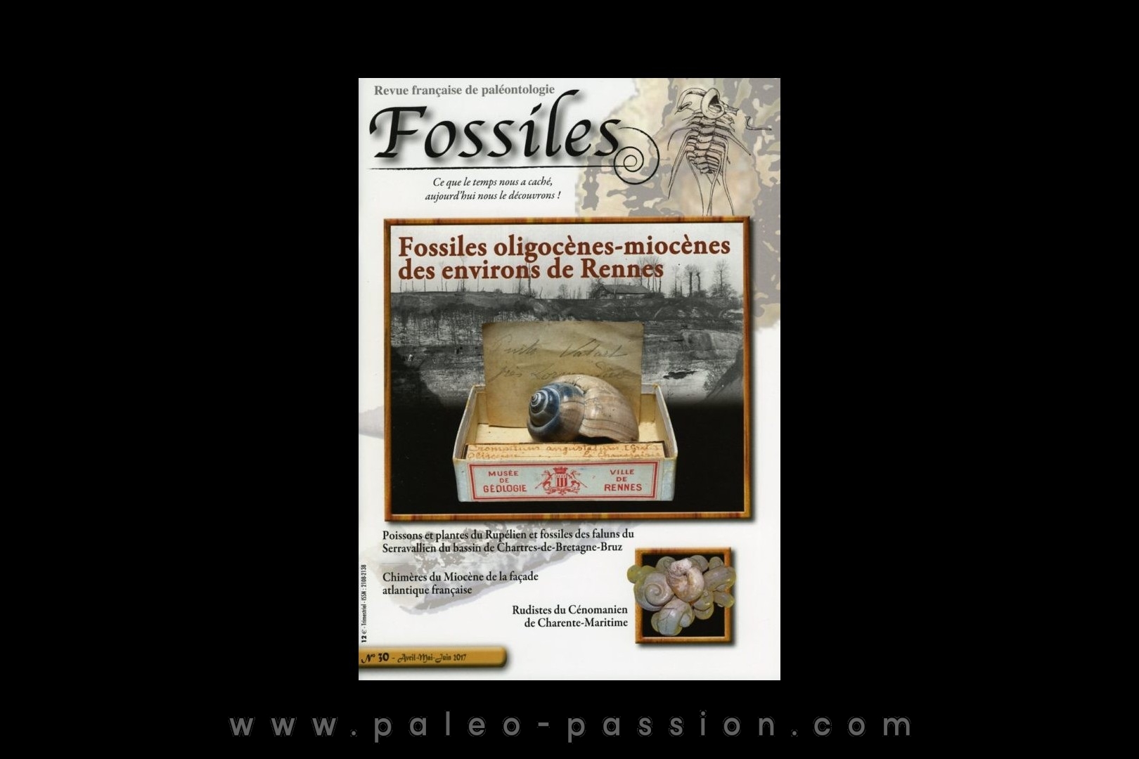 revue FOSSILES n°30 - avril mai juin 2017