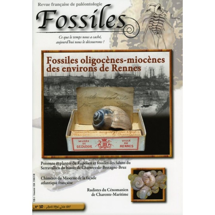 revue FOSSILES n°30 - avril mai juin 2017