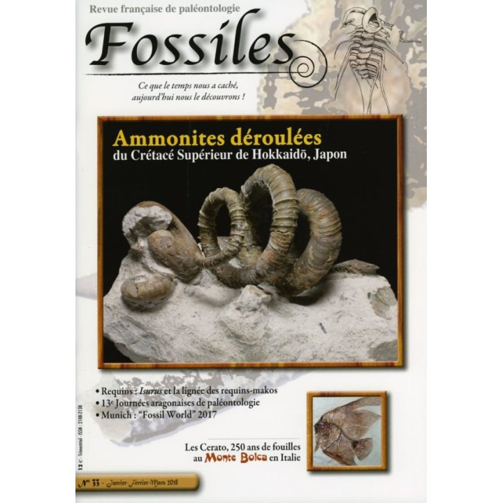 revue FOSSILES n°33 - janvier février mars 2018