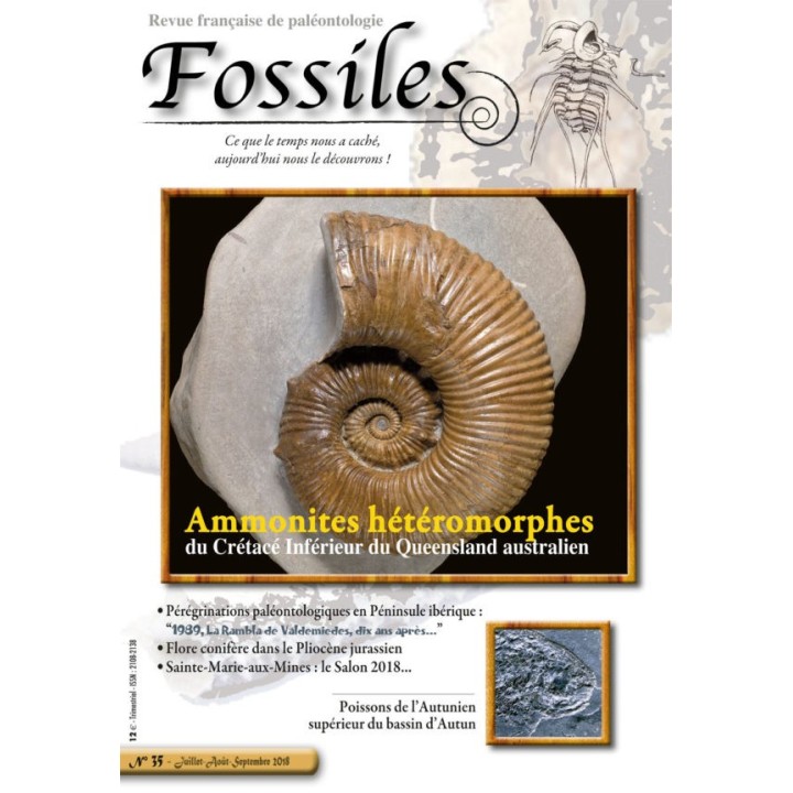 revue FOSSILES n°35 - juillet aout septembre 2018