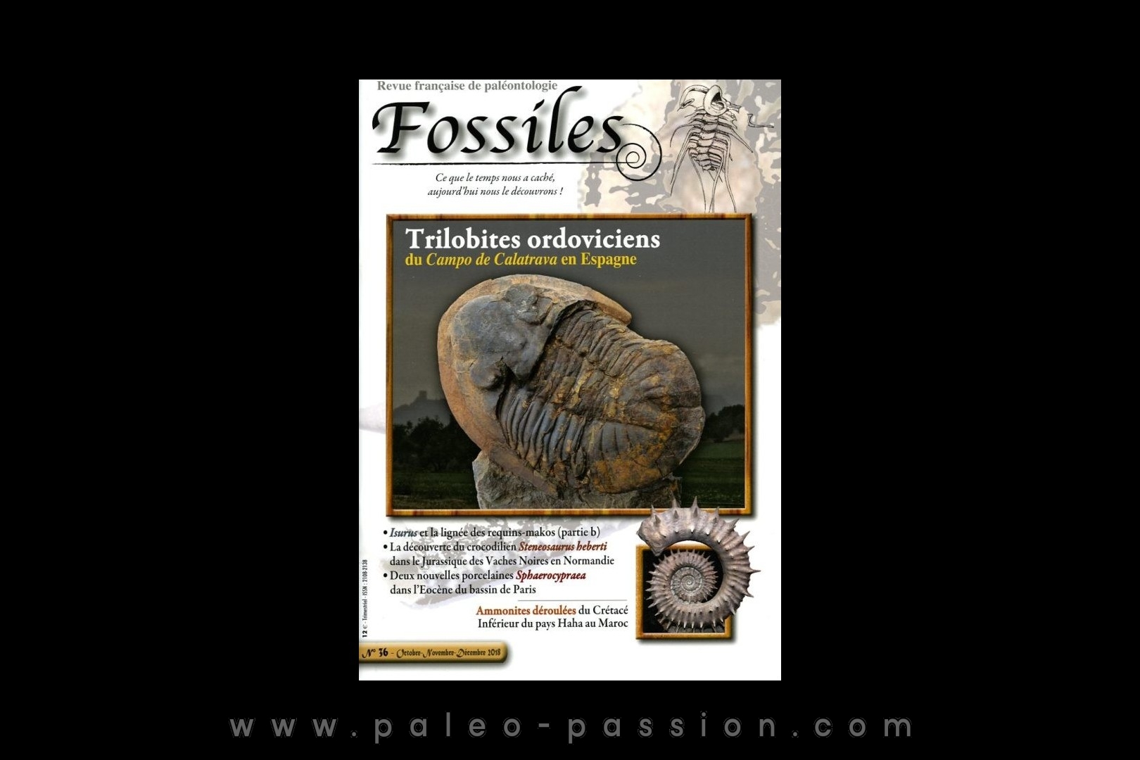 revue FOSSILES n°36 - octobre novembre décembre 2018