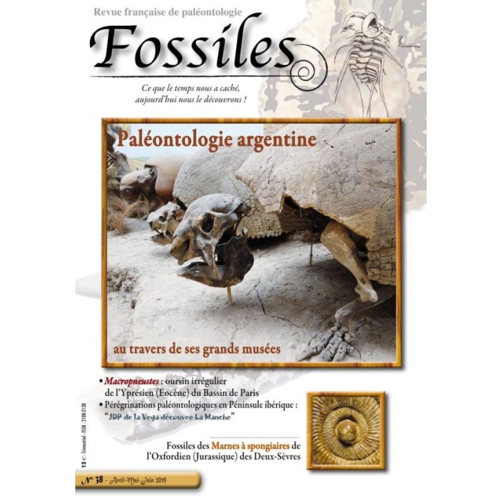 revue FOSSILES n°38 - avril mai juin 2019