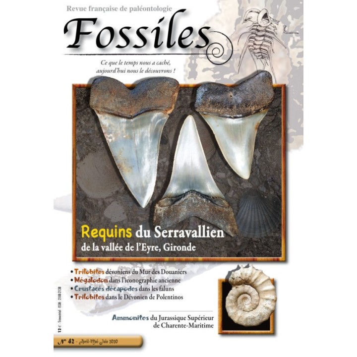 revue FOSSILES n°42 - avril mai juin 2020
