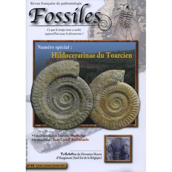 revue FOSSILES n°44 - octobre novembre décembre 2020