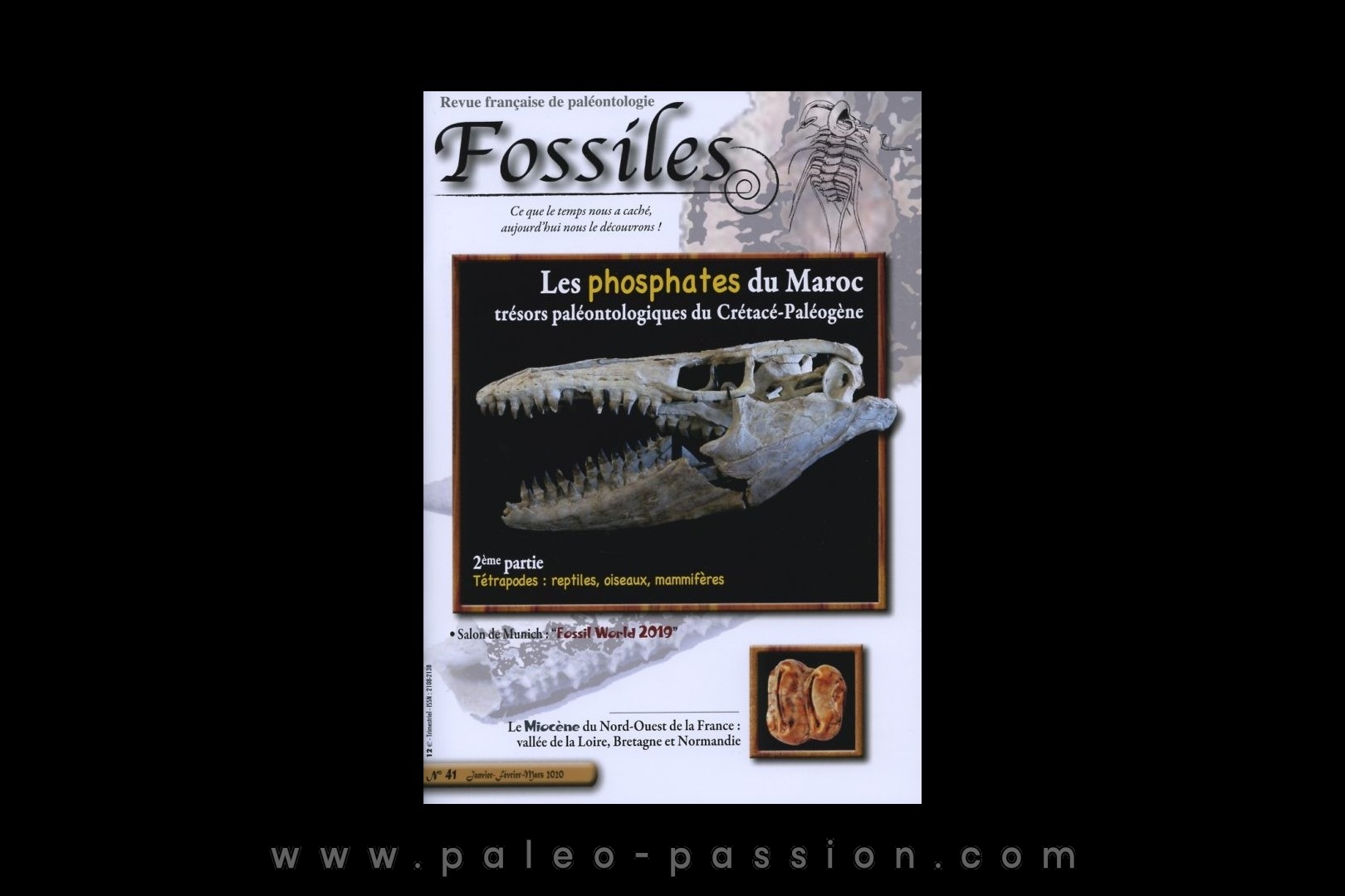 revue FOSSILES n°41 - janvier février mars 2020