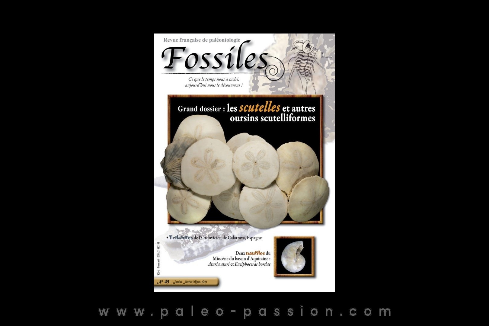 revue FOSSILES n°45 - janvier février mars 2021