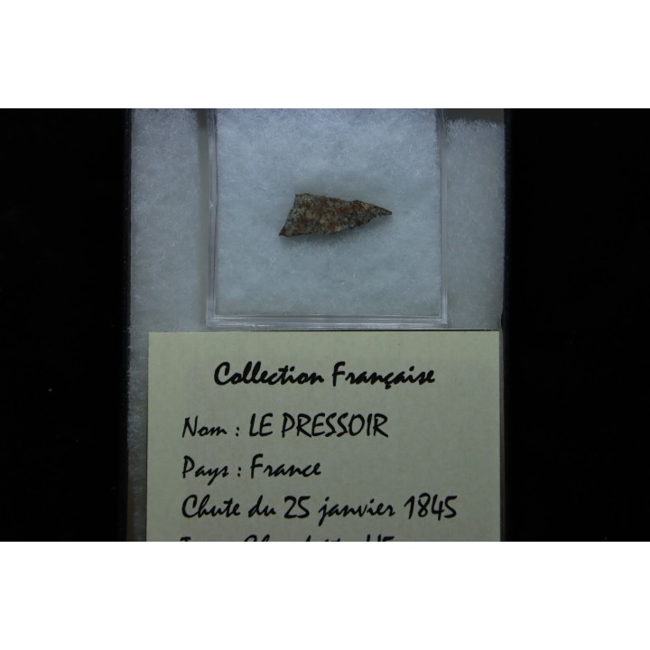Météorite: CHONDRITE H5 Le Pressoir - FRANCE
