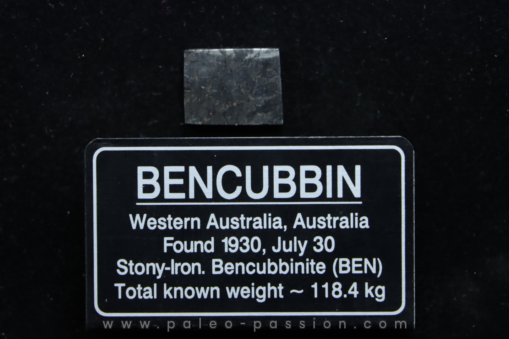 Météorite: CHONDRITE CB - BENCUBBIN