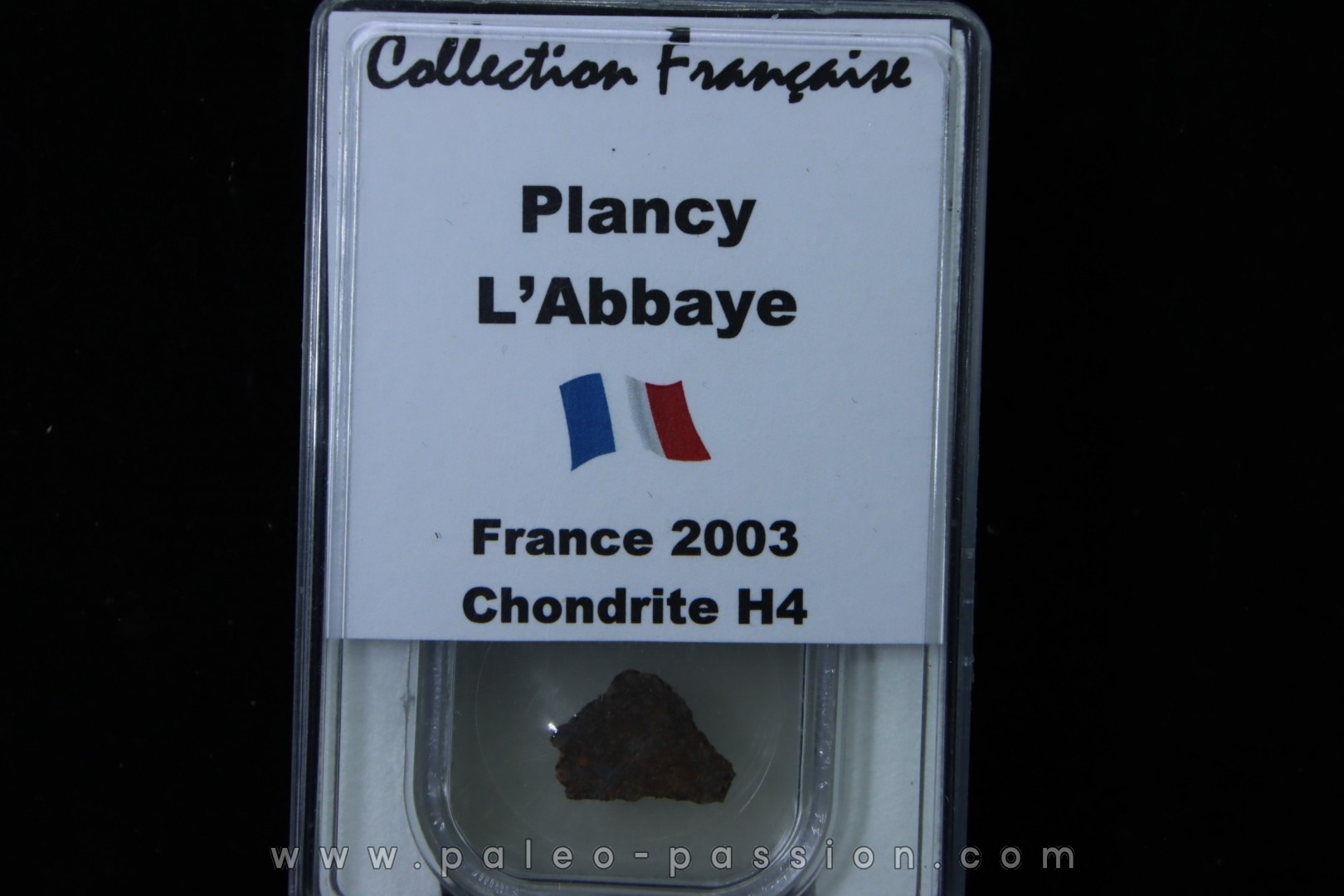 Météorite: CHONDRITE H4 - PLANCY L'ABBAYE - France