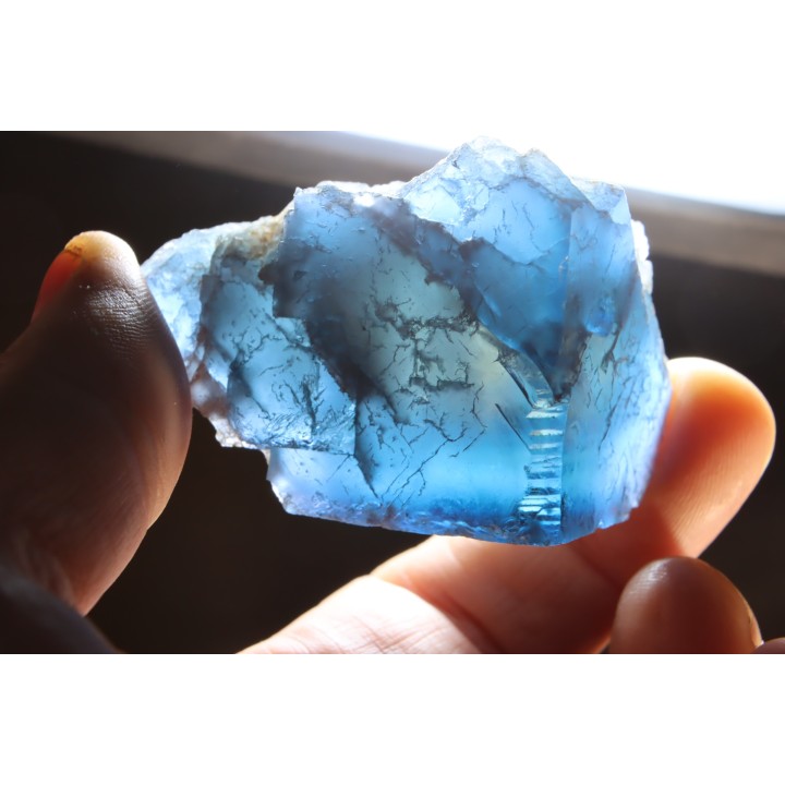 Fluorite bleue - Mine de Padiès, Padiès, Albi, Tarn - FRANCE
