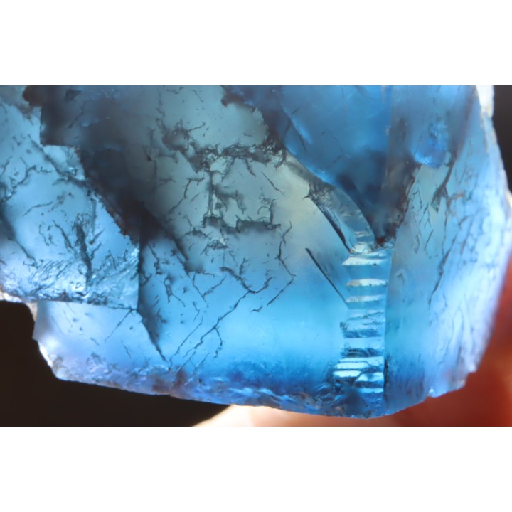 blue Fluorite - Padiès mine, Padiès, Albi, Tarn - FRANCE