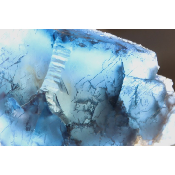 blue Fluorite - Padiès mine, Padiès, Albi, Tarn - FRANCE