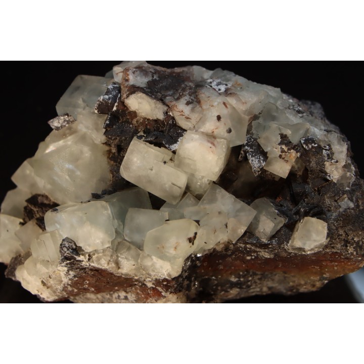 Fluorite and sidérite -  Jost-Christian Mine, Wolfsberg, Stolberg, Germany