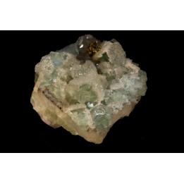 Fluorite Quartz Chalcopyrite - Langeac mine - FRANCE