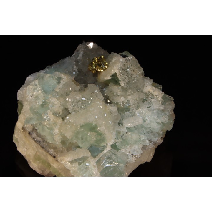 Fluorite Quartz Chalcopyrite - Langeac - FRANCE