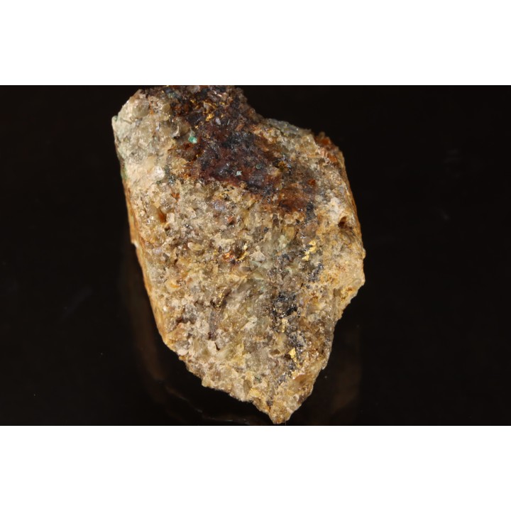 Or natif, Brannerite, Quartz, La Gardette Mine, FRANCE