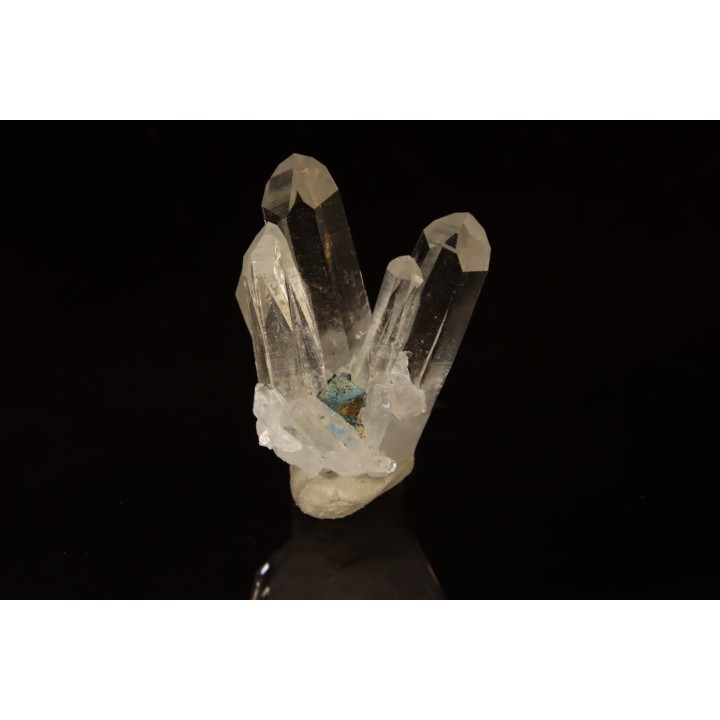 Tétraédrite sur Quartz, La Gardette Mine, FRANCE