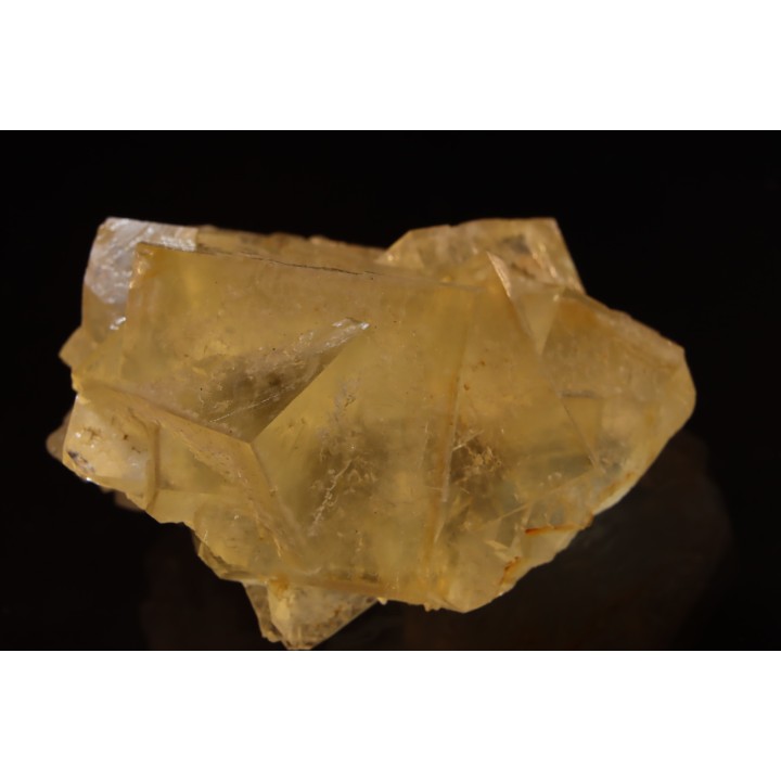 yellow Fluorite - Arbouet quarry - Pyrénées Atlantiques - FRANCE