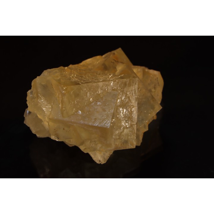 yellow Fluorite - Arbouet quarry - Pyrénées Atlantiques - FRANCE