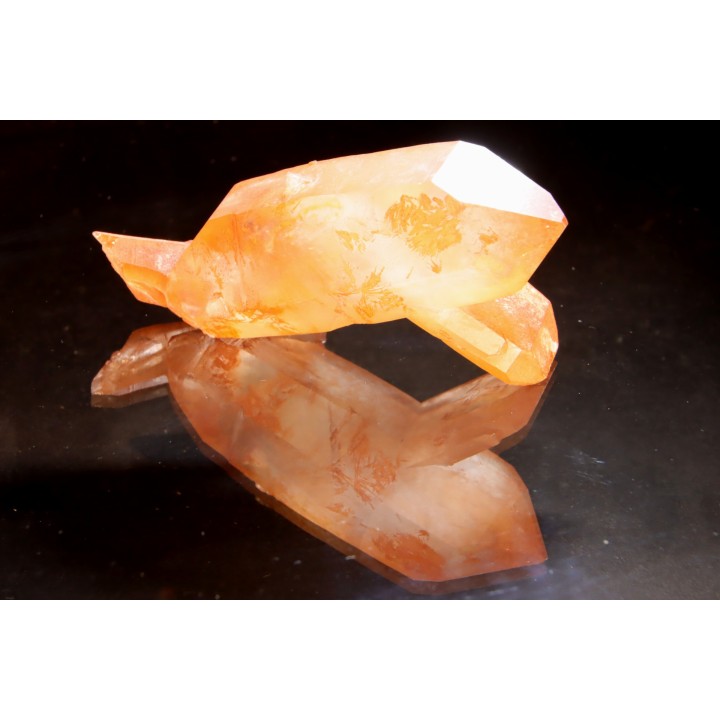 Quartz Hematoide biterminé région d'M’Sissi MAROC