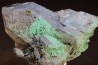 Malachite sur Quartz fumé - Aouli, Mibladen, MAROC