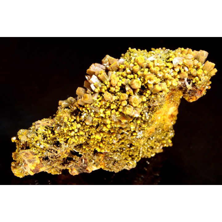 Pyromorphite "mustard touch"  Les Farges, FRANCE