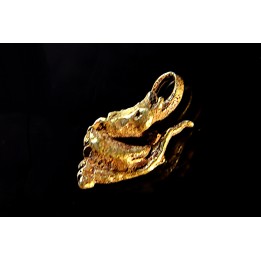 native gold  - crosse d’évêque - Colombia