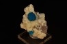 Cavansite sur stilbite - Wagholi, Poona, Maharashtra, Inde