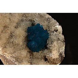 Cavansite sur stilbite - Wagholi, Poona, Maharashtra, Inde