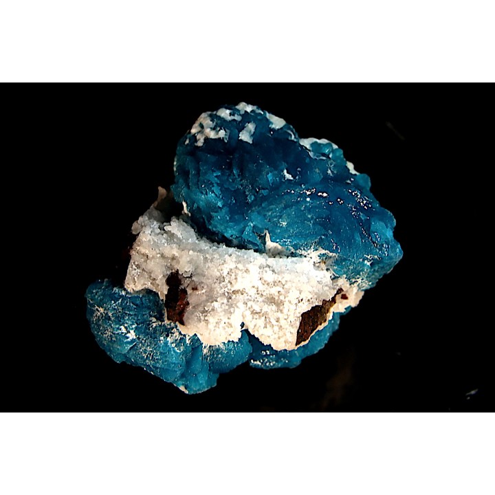 Cavansite sur stilbite - Wagholi, Poona, Maharashtra, Inde