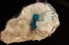 Cavansite sur stilbite - Wagholi, Poona, Maharashtra, Inde