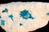 Cavansite sur stilbite - Wagholi, Poona, Maharashtra, Inde