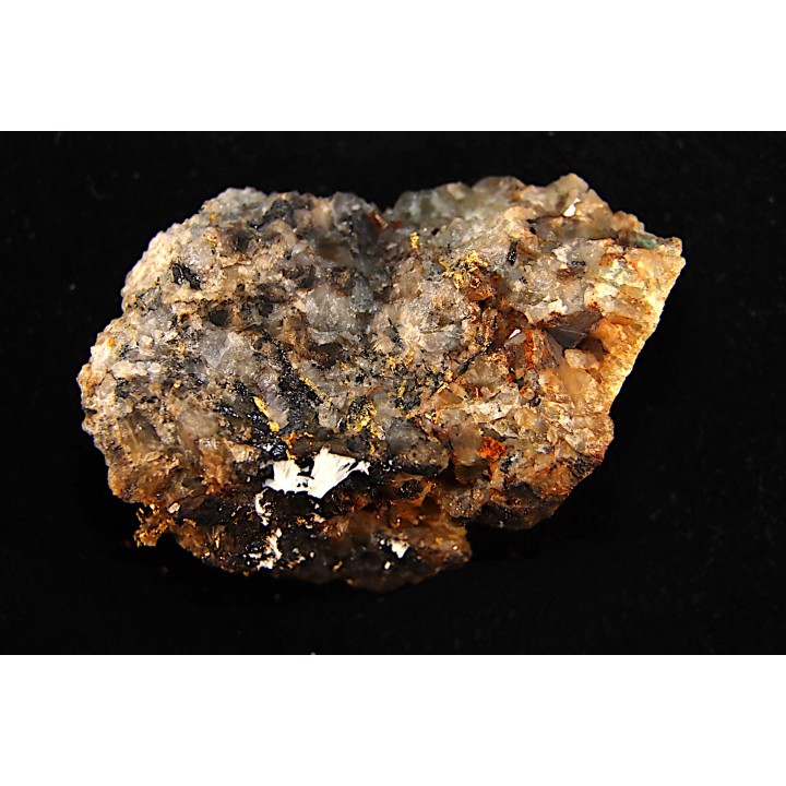 Or natif, Brannerite, Quartz, La Gardette Mine, FRANCE