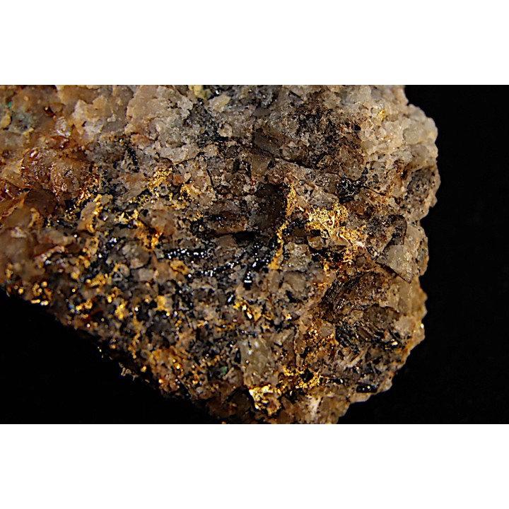Or natif, Brannerite, Quartz, La Gardette Mine, FRANCE