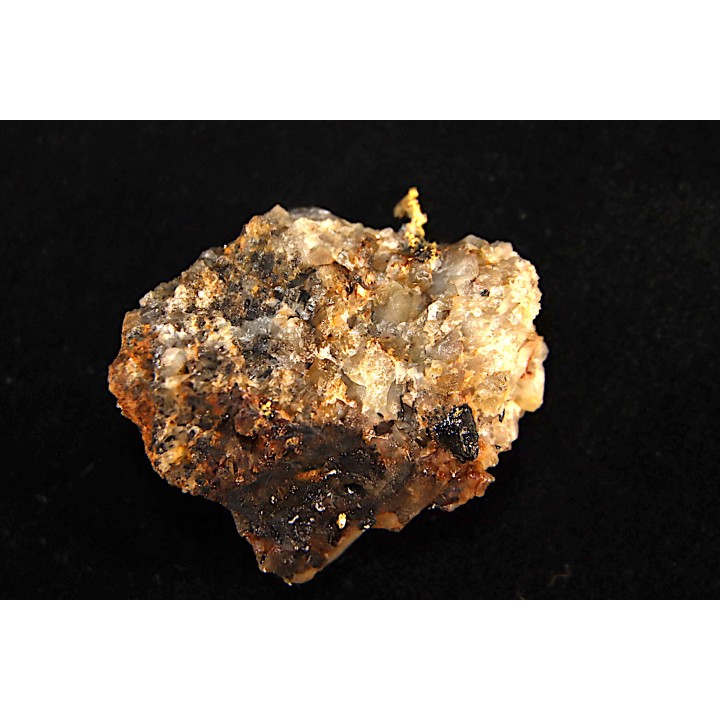 Or natif, Brannerite, Quartz, La Gardette Mine, FRANCE