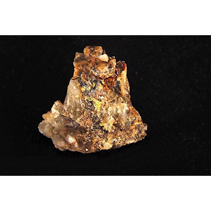 Or natif, Brannerite, Quartz, La Gardette Mine, FRANCE