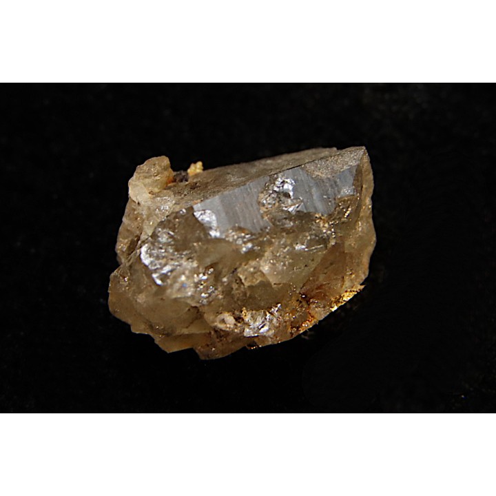 native gold on quartz, La Gardette Mine, FRANCE