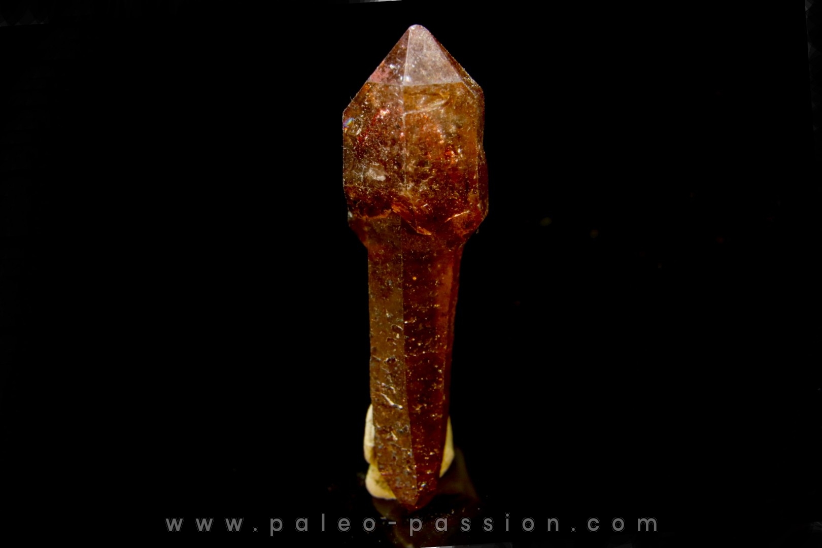 Sceptre Quartz fumé / Amethyste biterminé- Karur, Tamil Nadu, INDE