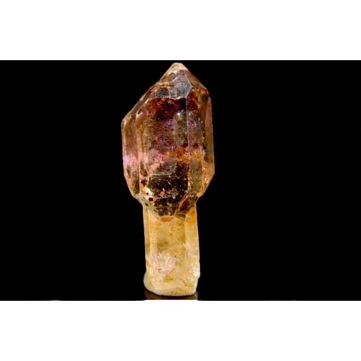 Sceptre Quartz fumé / Amethyste - Karur, Tamil Nadu, INDE