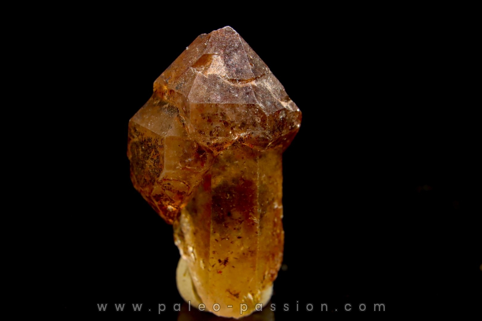 Sceptre Quartz fumé / Amethyste - Karur, Tamil Nadu, INDE