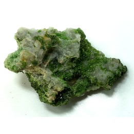 Pyromorphite et quartz - Les Farges, FRANCE